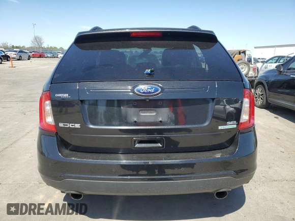 2013 Ford Edge SEL with VIN 2FMDK3J95DBC76913, listed as a Copart auction lot 51954075 with 124,512 mi miles and Salvage Title. Bid and sale history available at carsss.com. Image 6.