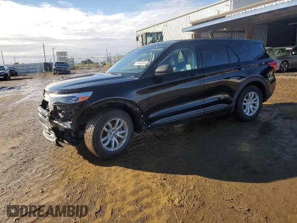 2021 Ford Explorer with VIN 1FMSK7BH2MGA22492, listed as a Copart auction lot 44423345 with 83,402 mi miles and Salvage Title. Bid and sale history available at carsss.com. Image 1.
