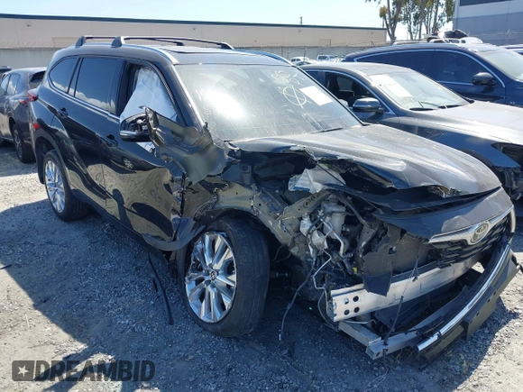 2023 Toyota Highlander L with VIN 5TDKDRAH5PS012464, listed as a IAAI auction lot 42071629 with 49,958 mi miles and . Bid and sale history available at DreamBid. Image 1.
