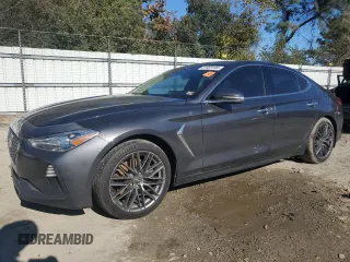 2019 Genesis G70 2.0T Advanced with VIN KMTG44LA5KU015394, listed as a Copart auction lot 81923194 with 128,676 mi miles and Salvage Title. Bid and sale history available at carsss.com. Image 1.