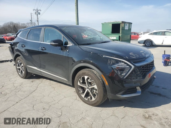 2025 Kia Sportage EX with VIN 5XYK33DF4SG283127, listed as a Copart auction lot 47831405 with 2,253 mi miles and Salvage Title. Bid and sale history available at carsss.com. Image 4.