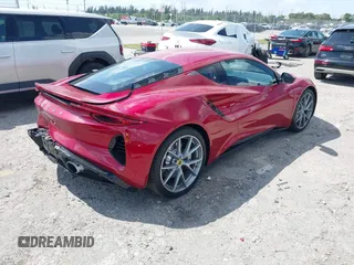 2024 Lotus Emira First Edition z VIN SCCLEKAX6RHA24762, wystawiony jako IAAI lot #41706519 z przebiegiem 720 mil mil oraz . Historia ofert i sprzedaży dostępna na DreamBid. Obrazek 4.