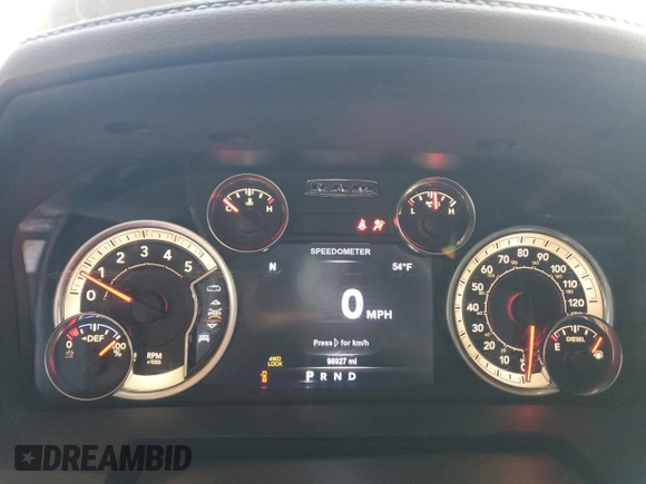 2017 Ram 2500 Laramie with VIN 3C6UR5NLXHG624541, listed as a Copart auction lot 89405515 with 98,927 mi miles and Salvage title. Bid and sale history available at DreamBid. Image 9.