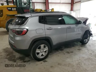2022 Jeep Compass Latitude с VIN 3C4NJCBB1NT112755, выставлен на аукционе Copart как лот 56114405 с пробегом 45 961 миль миль и На запчасти • Non repairable. История ставок и продаж доступна на DreamBid. Изображение 3.
