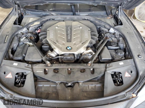 2011 BMW 7 Series 750i xDrive with VIN WBAKC6C51BC394293, listed as a Copart auction lot 55119865 with Not provided miles and Salvage title. Bid and sale history available at DreamBid. Image 11.