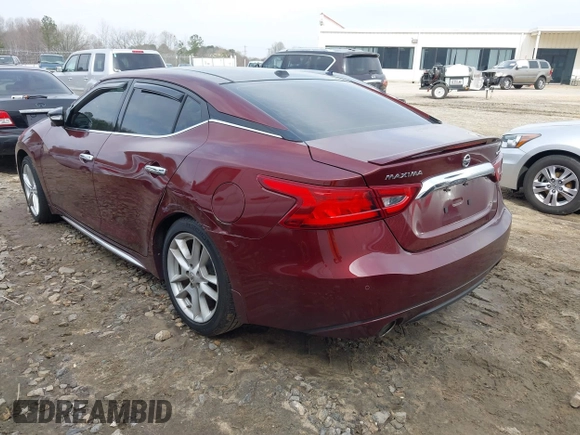 2016 Nissan Maxima SL with VIN 1N4AA6AP0GC396719, listed as a IAAI auction lot 41783950 with 210,850 mi miles and . Bid and sale history available at DreamBid. Image 3.