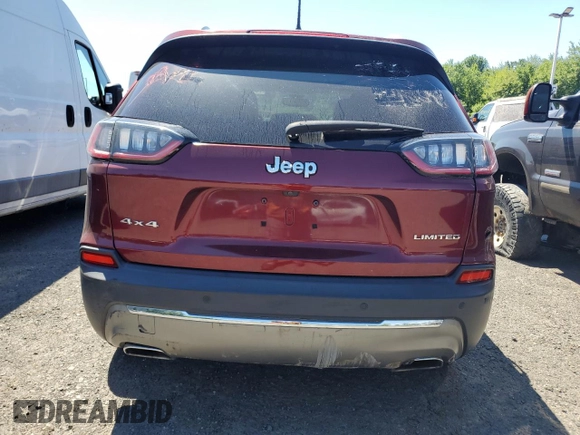 2019 Jeep Cherokee Limited z VIN 1C4PJMDN5KD410846, wystawiony jako Copart lot #65401115 z przebiegiem 47 523 mil mil oraz Czysty tytuł • Clean title. Historia ofert i sprzedaży dostępna na DreamBid. Obrazek 6.