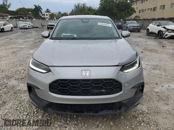 2024 Honda HR-V LX with VIN 3CZRZ1H37RM723320, listed as a Copart auction lot 50589855 with 25,219 mi miles and Salvage Title. Bid and sale history available at DreamBid. Image 5.