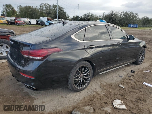 2019 Genesis G80 Sport with VIN KMTFN4JB3KU320137, listed as a Copart auction lot 79307364 with 60,010 mi miles and Non Repairable. Bid and sale history available at DreamBid. Image 3.