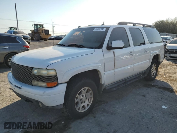2004 Chevrolet Suburban Z71 with VIN 3GNFK16Z04G232347, listed as a Copart auction lot 80417404 with 243,906 mi miles and Salvage Title. Bid and sale history available at carsss.com. Image 1.