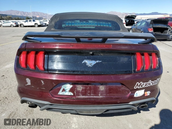 2018 Ford Mustang EcoBoost Premium with VIN 1FATP8UH9J5118260, listed as a Copart auction lot 46352095 with 93,671 mi miles and Salvage Title. Bid and sale history available at carsss.com. Image 6.