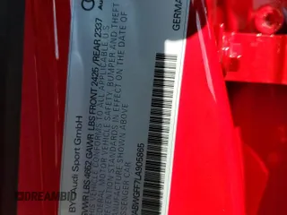 2020 Audi RS 3 z VIN WUABWGFF7LA905865, wystawiony jako Copart lot #74058024 z przebiegiem 7 414 mil mil oraz Nie do naprawy • Non repairable. Historia ofert i sprzedaży dostępna na DreamBid. Obrazek 13.