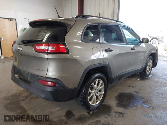 2017 Jeep Cherokee Sport with VIN 1C4PJMAB2HW537884, listed as a IAAI auction lot 42415829 with 89,451 mi miles and . Bid and sale history available at DreamBid. Image 4.
