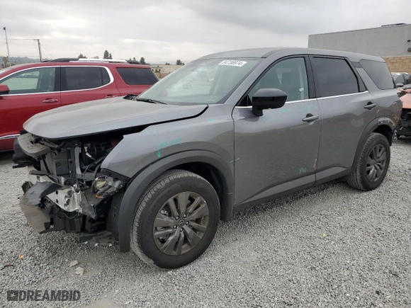 2024 Nissan Pathfinder S with VIN 5N1DR3AAXRC287239, listed as a Copart auction lot 84738974 with 3,891 mi miles and Salvage Title. Bid and sale history available at carsss.com. Image 1.