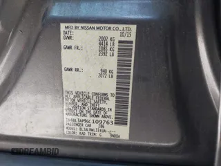 2016 Nissan Altima SR with VIN 1N4BL3AP9GC109763, listed as a IAAI auction lot 41851439 with 153,379 mi miles and . Bid and sale history available at carsss.com. Image 9.