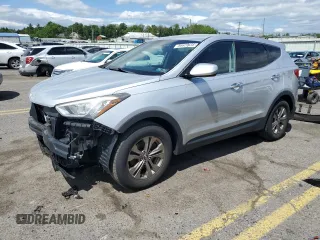 2014 Hyundai Santa Fe with VIN 5XYZTDLB4EG199462, listed as a Copart auction lot 56629435 with 127,409 mi miles and Salvage title. Bid and sale history available at DreamBid. Image 1.