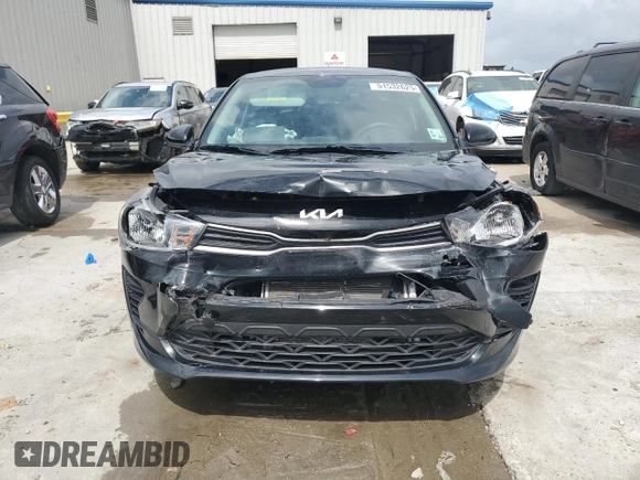 2022 Kia Rio S with VIN 3KPA24ADXNE502195, listed as a Copart auction lot 51532625 with 29,981 mi miles and Salvage Title. Bid and sale history available at carsss.com. Image 5.