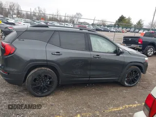 2021 GMC Terrain SLE with VIN 3GKALMEV0ML373933, listed as a IAAI auction lot 41742808 with 61,435 mi miles and . Bid and sale history available at carsss.com. Image 13.