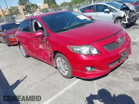 2009 Toyota Corolla with VIN 1NXBU40E59Z081868, listed as a IAAI auction lot 41763869 with 156,729 mi miles. Bid and sale history available at carsss.com. Image 1.