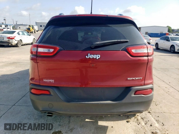 2016 Jeep Cherokee Sport with VIN 1C4PJLAB3GW287953, listed as a Copart auction lot 61077905 with 99,681 mi miles and Salvage title. Bid and sale history available at DreamBid. Image 6.
