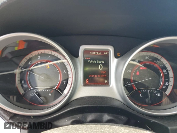 2017 Dodge Journey SXT z VIN 3C4PDCBG4HT514494, wystawiony jako Copart lot #55335735 z przebiegiem 101 670 mil mil oraz Szkoda całkowita • Salvage title. Historia ofert i sprzedaży dostępna na DreamBid. Obrazek 9.