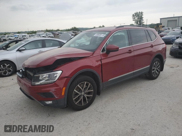 2018 Volkswagen Tiguan SEL with VIN 3VV3B7AXXJM009686, listed as a Copart auction lot 58838695 with 94,593 mi miles and Salvage title. Bid and sale history available at DreamBid. Image 1.