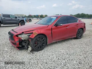 2020 Infiniti Q50 Red Sport 400 z VIN JN1FV7AR7LM660876, wystawiony jako Copart lot #60872975 z przebiegiem 62 668 mil mil oraz Szkoda całkowita • Salvage title. Historia ofert i sprzedaży dostępna na DreamBid. Obrazek 1.