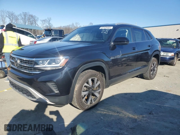 2022 Volkswagen Atlas SE with VIN 1V2DC2CA6NC219879, listed as a Copart auction lot 87439484 with 35,853 mi miles and Salvage title. Bid and sale history available at DreamBid. Image 1.