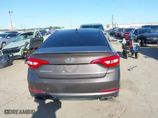 2016 Hyundai Sonata 2.4L Sport with VIN 5NPE34AF8GH407309, listed as a IAAI auction lot 41711709 with 127,460 mi miles. Bid and sale history available at carsss.com. Image 16.