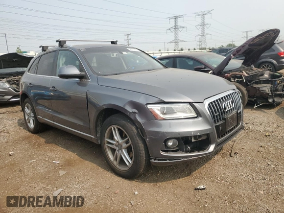 2013 Audi Q5 Premium Plus with VIN WA1LFAFP8DA033425, listed as a Copart auction lot 58250535 with 85,015 mi miles and Salvage title. Bid and sale history available at DreamBid. Image 4.