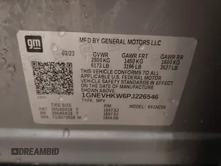 2023 Chevrolet Traverse LT z VIN 1GNEVHKW6PJ226546, wystawiony jako IAAI lot #42324587 z przebiegiem 34 929 mil mil oraz . Historia ofert i sprzedaży dostępna na DreamBid. Obrazek 9.