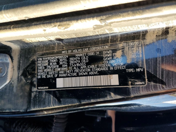 2021 Volvo V60 z VIN YV4102WK0M1065324, wystawiony jako Copart lot #76804034 z przebiegiem Nie podano mil oraz Czysty tytuł • Clean title. Historia ofert i sprzedaży dostępna na DreamBid. Obrazek 14.