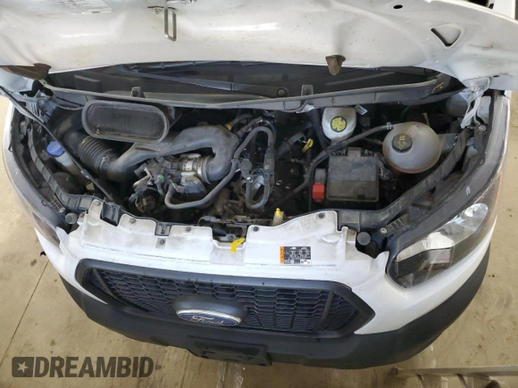 2022 Ford Transit Cargo with VIN 1FTBR3X8XNKA74422, listed as a Copart auction lot 60477255 with 81,699 mi miles and Salvage title. Bid and sale history available at DreamBid. Image 12.