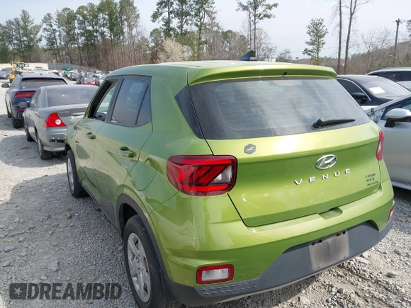 2020 Hyundai Venue SE with VIN KMHRB8A33LU039313, listed as a IAAI auction lot 41753319 with 92,872 mi miles and . Bid and sale history available at DreamBid. Image 3.