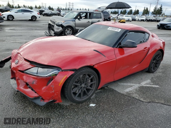 2024 Toyota Supra 3.0 with VIN WZ1DB0G08RW067779, listed as a Copart auction lot 47695915 with Not provided miles and Salvage title. Bid and sale history available at DreamBid. Image 1.