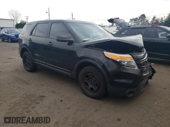 2014 Ford Utility Police Interceptor with VIN 1FM5K8AR7EGA45149, listed as a Copart auction lot 44045135 with 0 mi miles and Salvage Title. Bid and sale history available at carsss.com. Image 4.