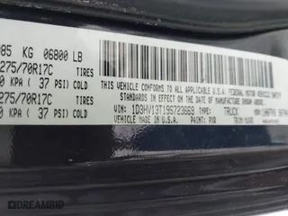 2009 Dodge Ram 1500 SLT with VIN 1D3HV13T19S723669, listed as a IAAI auction lot 41570864 with 234,458 mi miles. Bid and sale history available at carsss.com. Image 9.