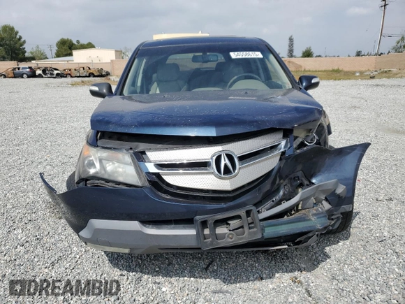 2009 Acura MDX with VIN 2HNYD28229H524259, listed as a Copart auction lot 54558615 with 162,409 mi miles and Salvage Title. Bid and sale history available at carsss.com. Image 5.