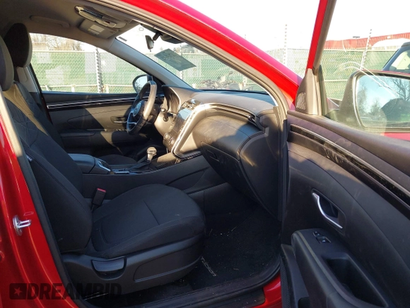 2022 Hyundai Tucson SEL with VIN 5NMJBCAE2NH131089, listed as a IAAI auction lot 41705654 with 14,362 mi miles. Bid and sale history available at carsss.com. Image 5.