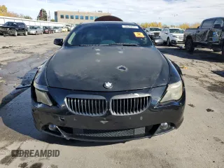 2005 BMW 6 Series 645Ci with VIN WBAEH73455CF95326, listed as a Copart auction lot 78535474 with 221,966 mi miles and Salvage Title. Bid and sale history available at carsss.com. Image 5.