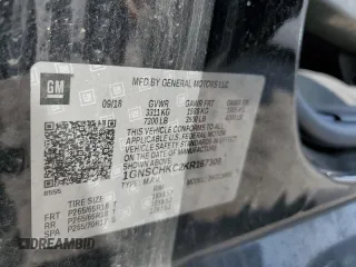 2019 Chevrolet Suburban LT with VIN 1GNSCHKC2KR167309, listed as a Copart auction lot 54475565 with 140,552 mi miles and Salvage Title. Bid and sale history available at DreamBid. Image 13.