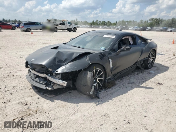2015 BMW i8 with VIN WBY2Z2C56FV391487, listed as a Copart auction lot 72029534 with 89,048 mi miles and Salvage Title. Bid and sale history available at carsss.com. Image 1.