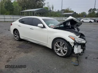 2017 Infiniti Q70 3.7 z VIN JN1BY1PPXHM170268, wystawiony jako Copart lot #50952545 z przebiegiem 78 978 mil mil oraz Szkody całkowita. Historia ofert i sprzedaży dostępna na DreamBid. Obrazek 4.