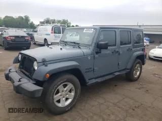 2015 Jeep Wrangler Unlimited Sport with VIN 1C4BJWDGXFL551284, listed as a Copart auction lot 56905935 with 155,988 mi miles and Salvage title. Bid and sale history available at DreamBid. Image 1.