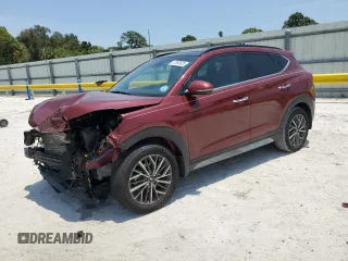 2020 Hyundai Tucson Ultimate with VIN KM8J33AL8LU255297, listed as a Copart auction lot 57550635 with Not provided miles and Salvage title. Bid and sale history available at DreamBid. Image 1.