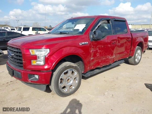 2017 Ford F-150 XL with VIN 1FTEW1CG7HKC22876, listed as a IAAI auction lot 41477067 with 128,045 mi miles. Bid and sale history available at carsss.com. Image 2.