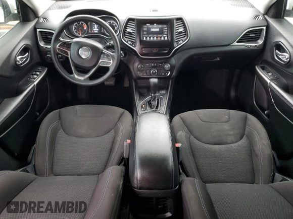 2019 Jeep Cherokee Latitude with VIN 1C4PJLCBXKD344585, listed as a Copart auction lot 44620415 with 91,076 mi miles and Salvage Title. Bid and sale history available at carsss.com. Image 8.