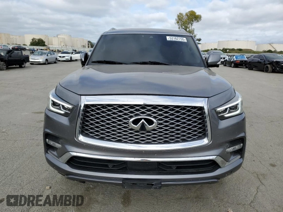 2020 Infiniti QX80 Luxe z VIN JN8AZ2NF9L9701773, wystawiony jako Copart lot #53162755 z przebiegiem 80 188 mil mil oraz Szkoda całkowita • Salvage title. Historia ofert i sprzedaży dostępna na DreamBid. Obrazek 5.