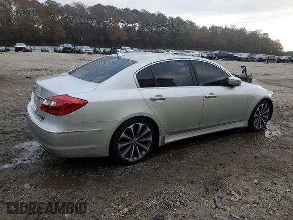 2012 Hyundai Genesis 5.0L with VIN KMHGC4DH3CU185361, listed as a Copart auction lot 85022214 with 198,807 mi miles and Salvage Title. Bid and sale history available at carsss.com. Image 3.