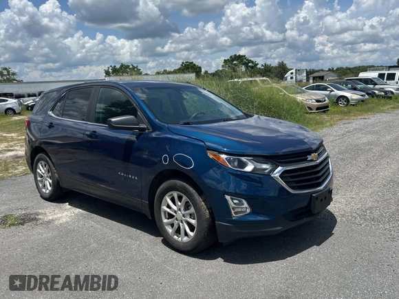 2021 Chevrolet Equinox LT with VIN 3GNAXJEV6ML378169, listed as a Copart auction lot 60899005 with 98,349 mi miles and Clean title. Bid and sale history available at DreamBid. Image 1.